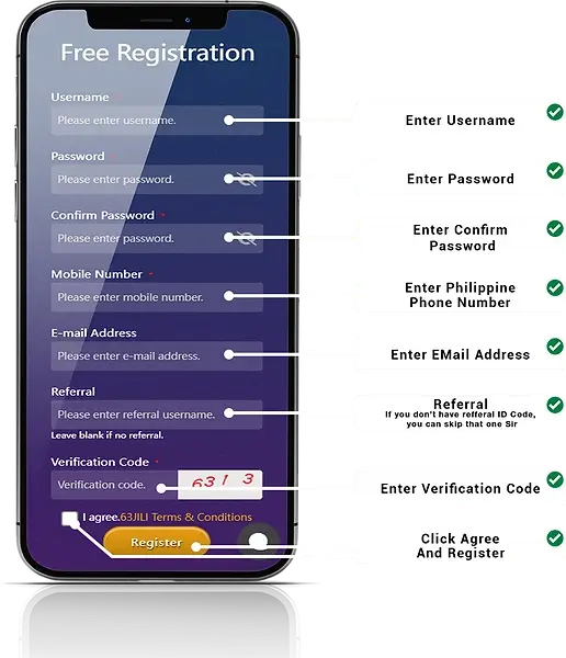 ID888 register form page with online casino login system and mobile app